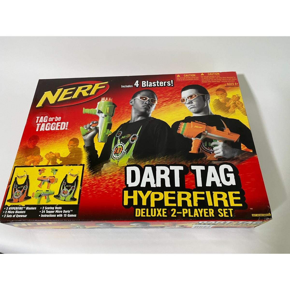 Hasbro Nerf Dart Tag Hyperfire Deluxe 2 Player 4 Blaster Set