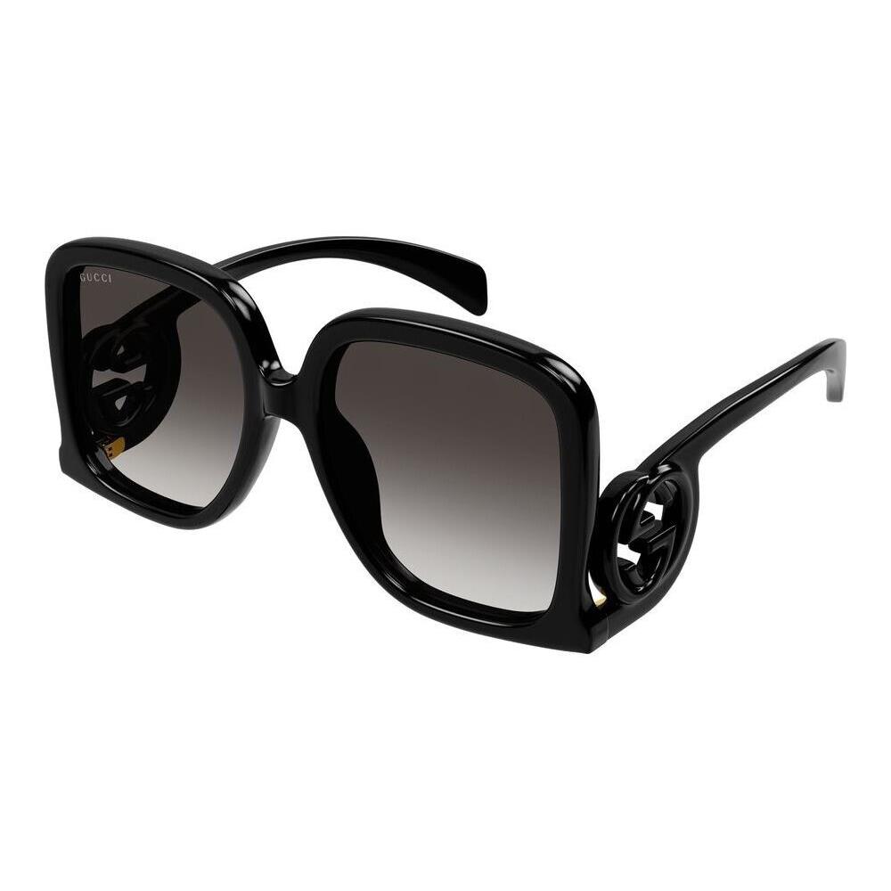 Gucci Sunglasses GG1326S 001 Black Dark Grey Women Large