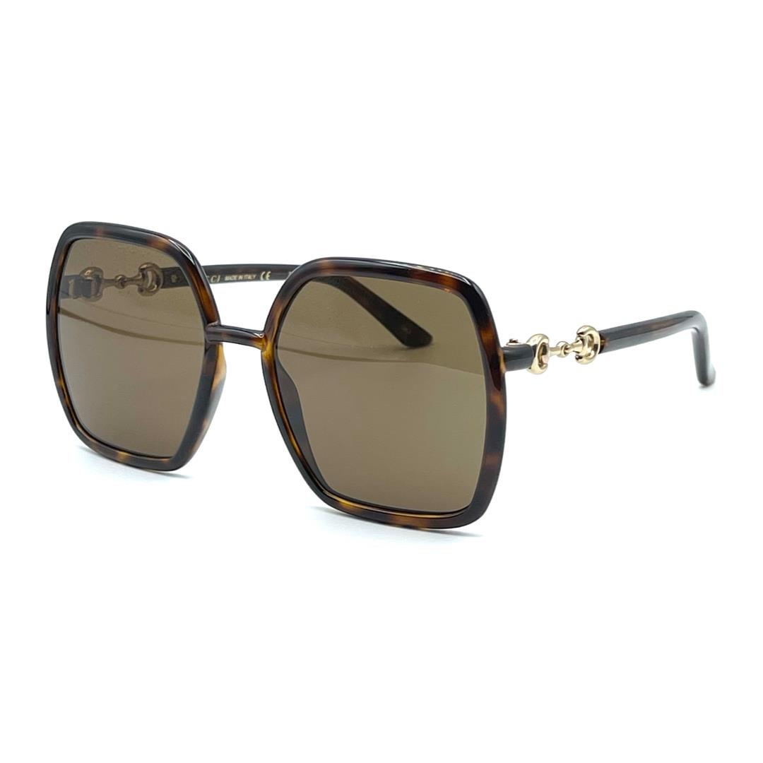 Gucci GG0890S 002 Women`s Havana Frame / Brown Lens Sunglasses