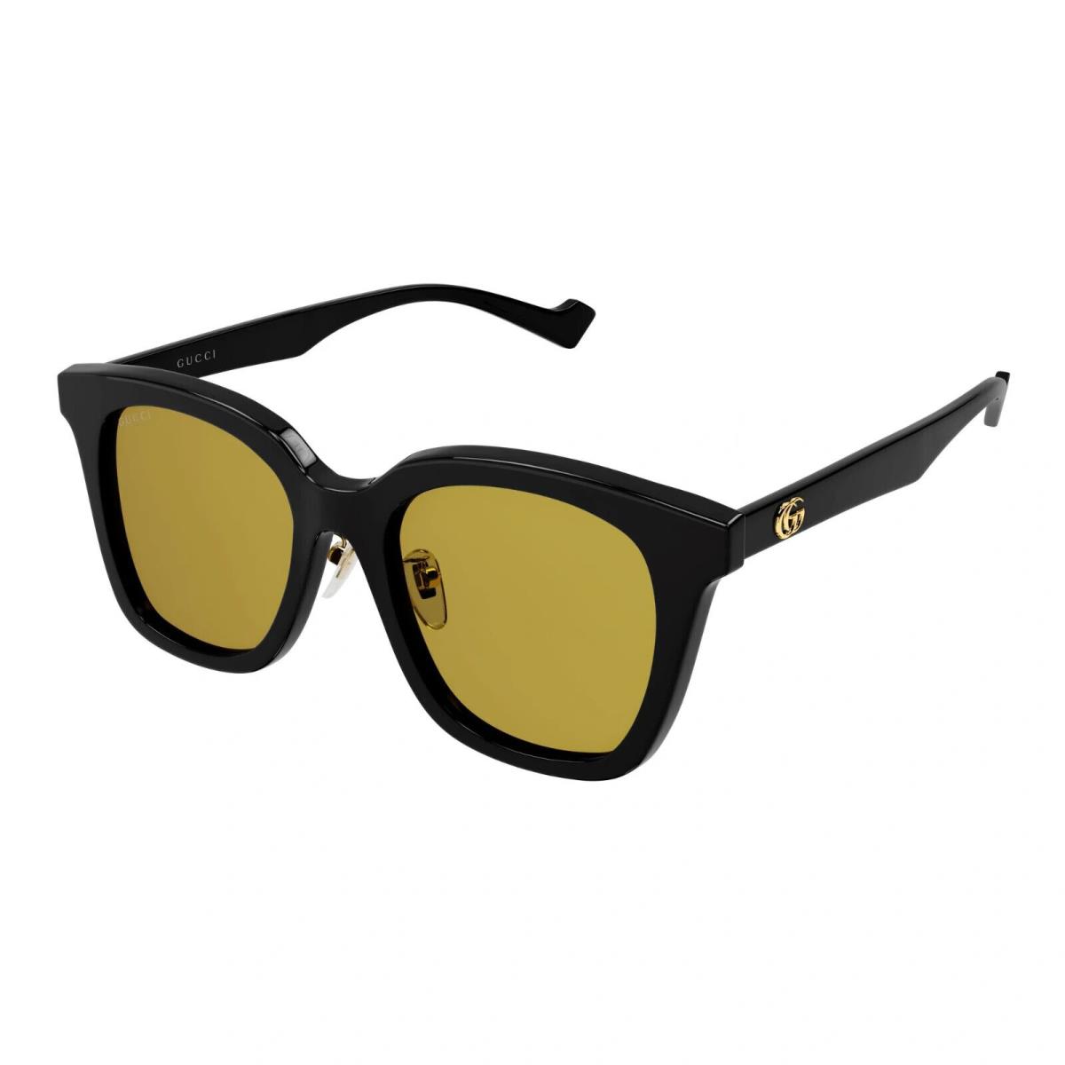 Gucci GG1000SK-004 Women`s Black Frame / Yellow Lens Sunglasses