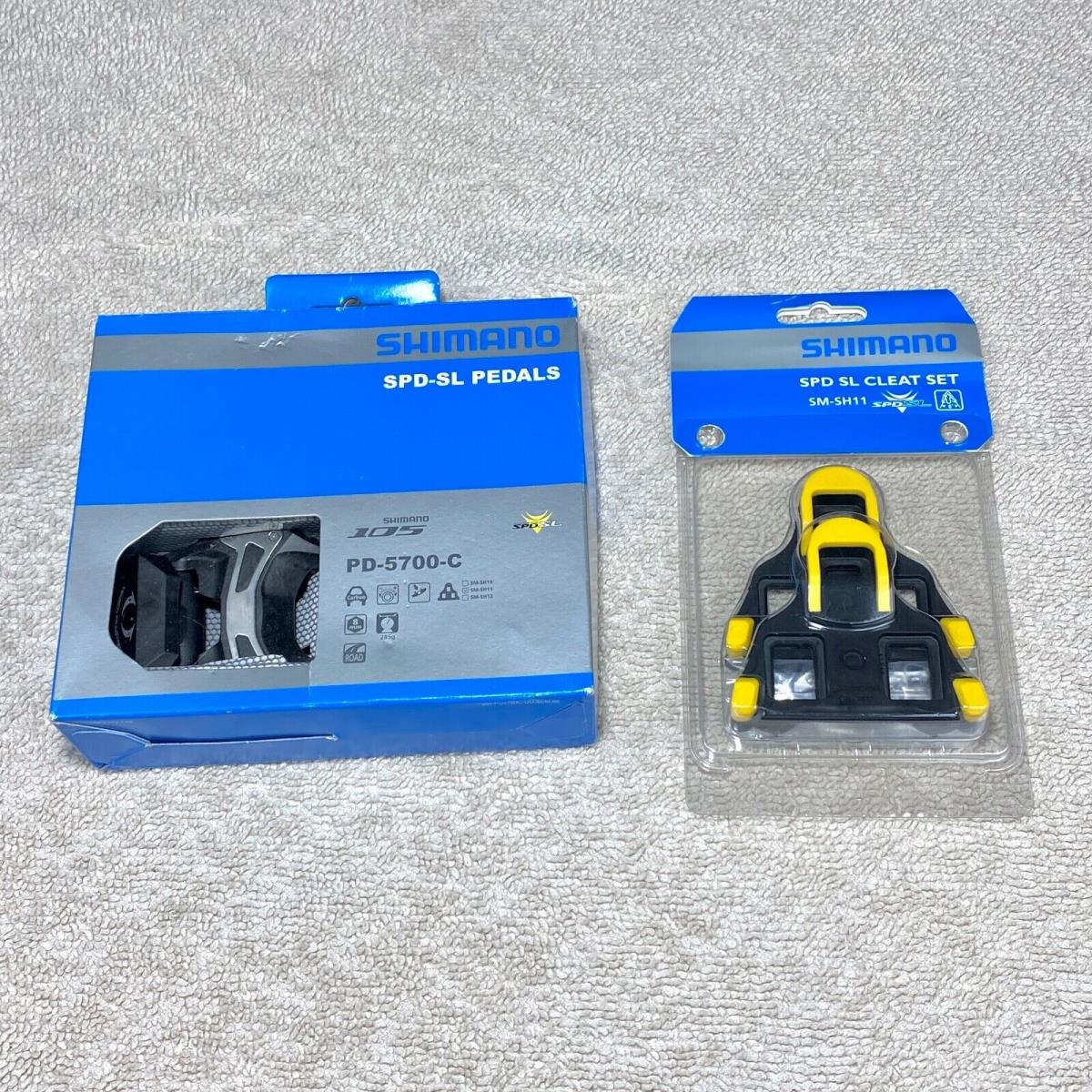 Shimano 105 PD-5700C Carbon Pedals Includes Two Cleat Sets