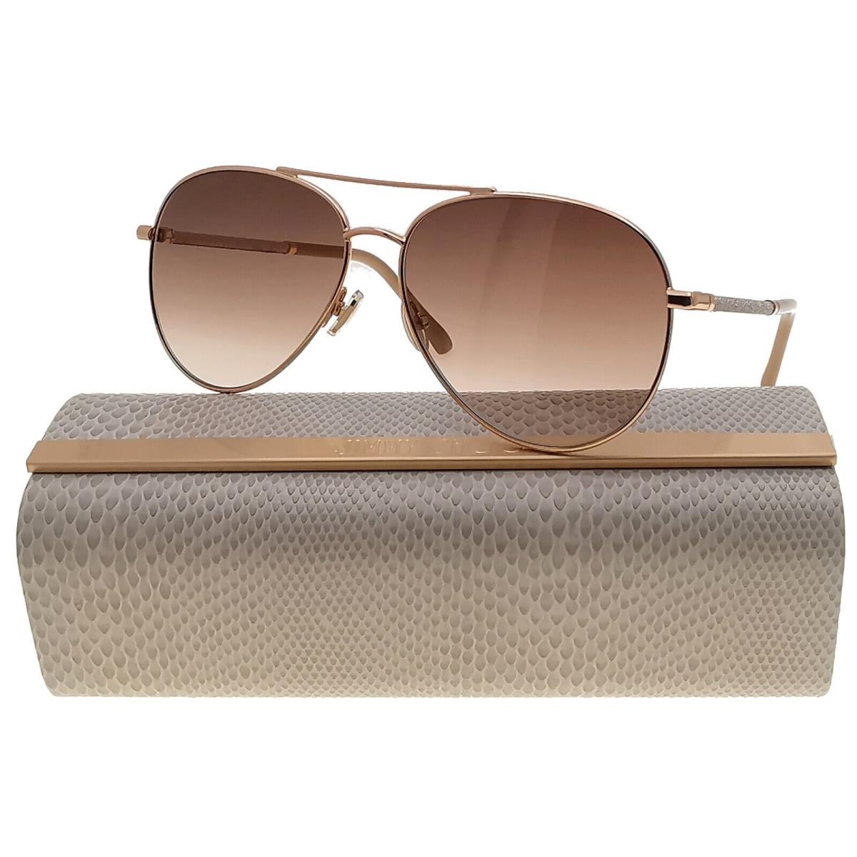 Jimmy Choo Aviator Sunglasses Devan/s Gold/black Gold/nude Gold/havana Hot Style Gold Nude