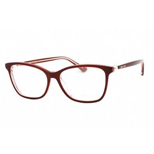 Jimmy Choo JC377 Mwu Eyeglasses Bordeaux Frame 53mm