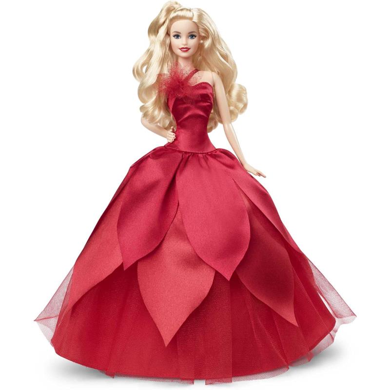 Barbie Signature 2022 Holiday Doll Blonde Hair 6 Years and Up. HBY03