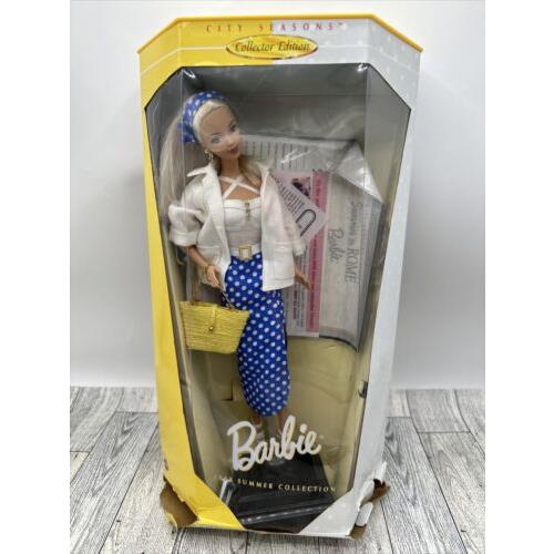 Barbie Doll Summer in Rome 1999 City Seasons Series in Flawed Box 19431