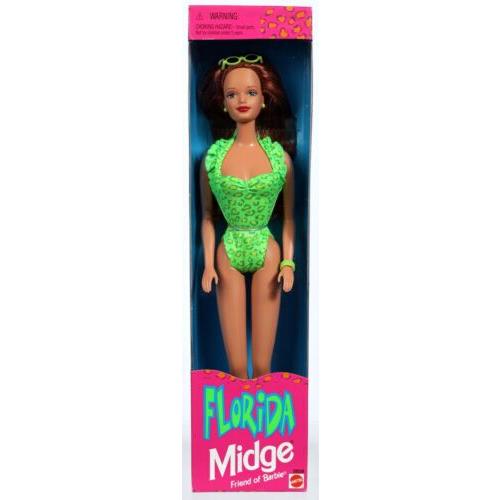 Florida Vacation Midge Barbie Doll 20538 Never Removed From Box 1998 Mattel
