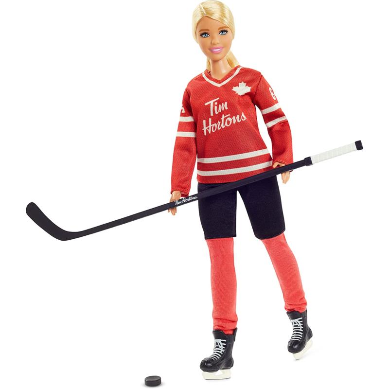 Tim Hortons Barbie Doll 12-Inch Curvy Collectible Barbie Doll Wearing Hockey U