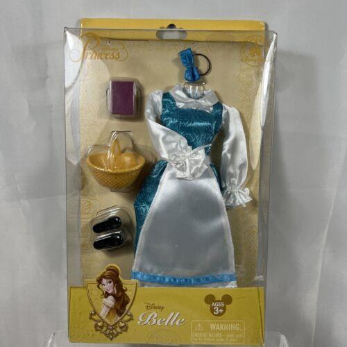 Disney Store Princess Classic Doll Collection Accessories Belle Blue Basket Book