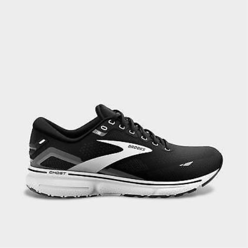 Men`s Brooks Ghost 15 Running Shoes Black/blackened Pearl/white 1103931D 012