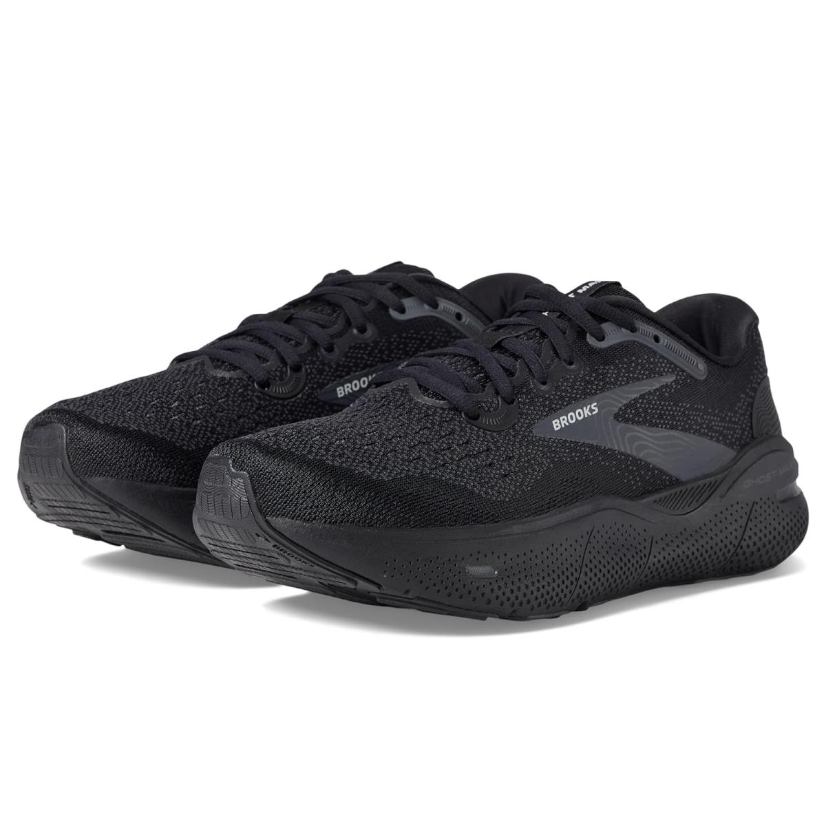 Woman`s Sneakers Athletic Shoes Brooks Ghost Max Black/Black/Ebony