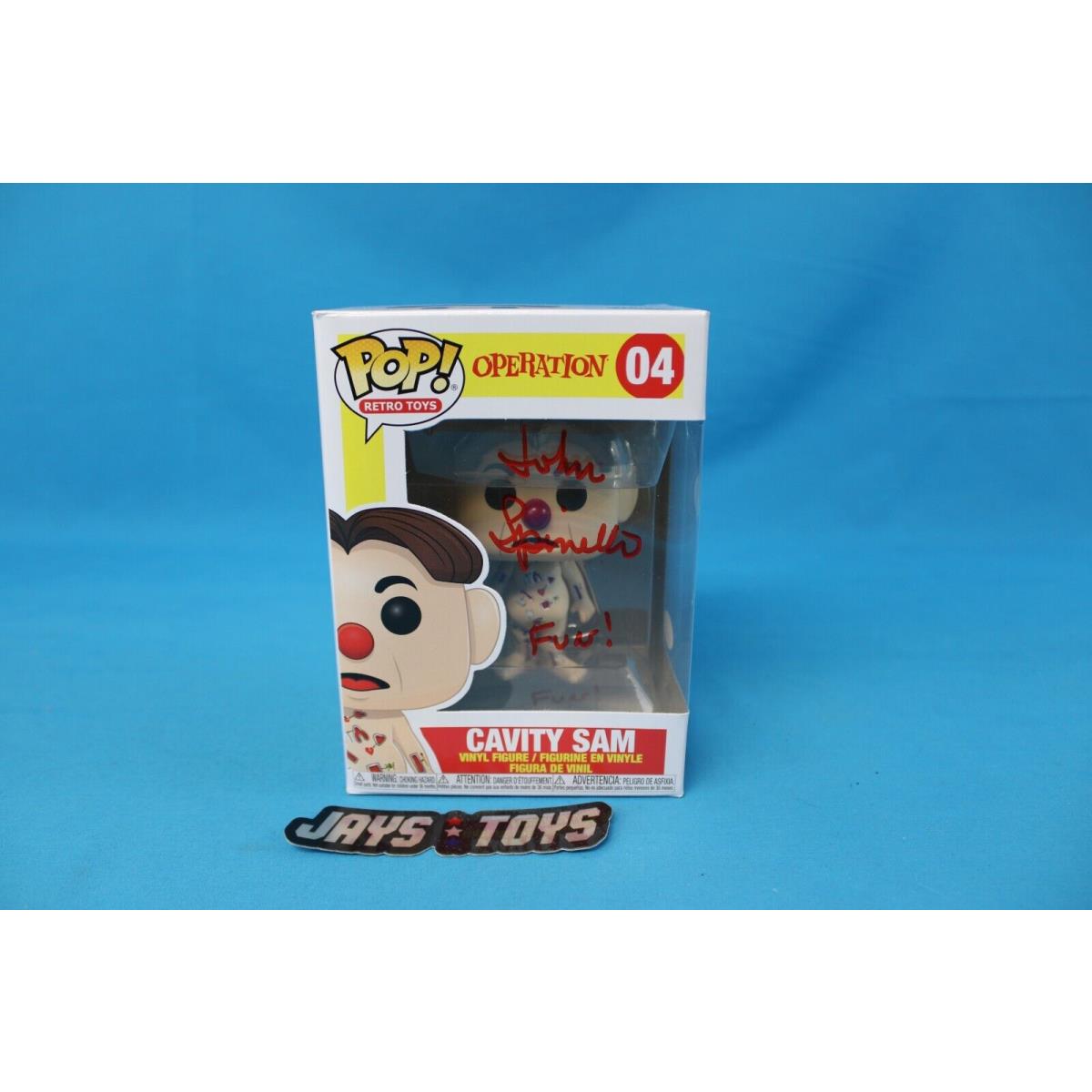 Cavity Sam Funko Pop Retro Toys 04 Operation Signed John Spinello Auto