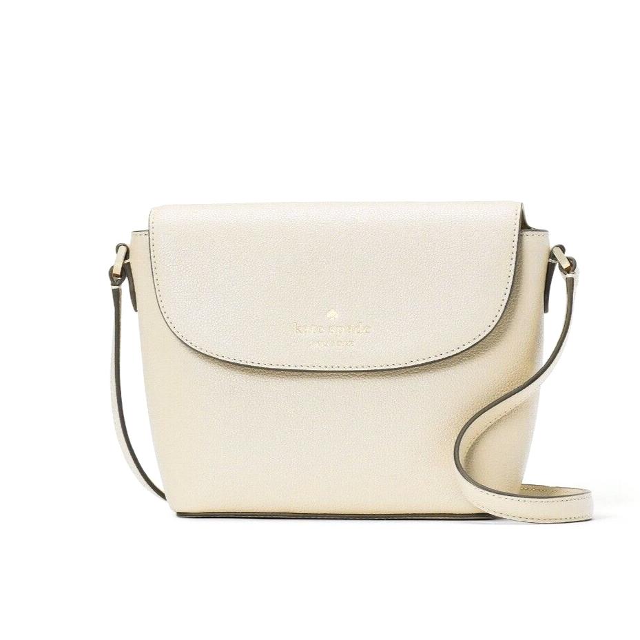 New Kate Spade Emmie Flap Crossbody Leather Buttermilk Glaze with Dust Bag