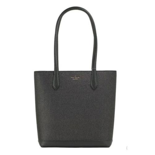 Kate Spade Tinsel Black Glitter Holiday Shoulder Tote Bag Handbag Purse