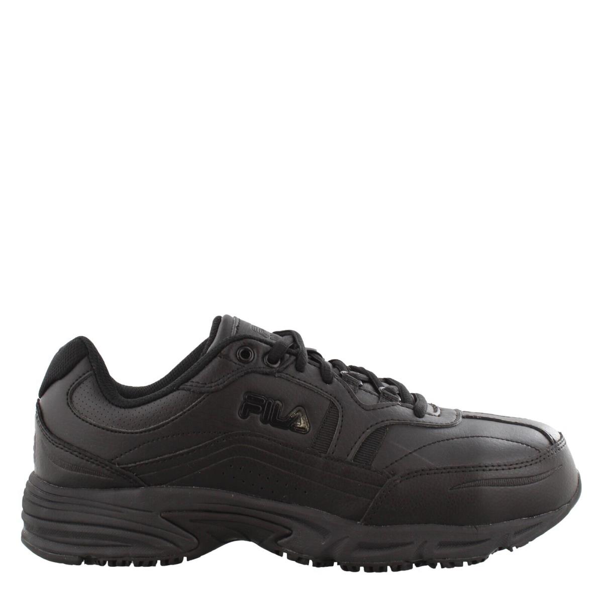 Men`s Fila Memory Workshift Slip Resistant Composite Toe Shoe 1SG30349-001 Blac