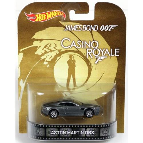 Hot Wheels Aston Martin Dbs James Bond 007 Casino Royale Retro Enter BDV05 Gray
