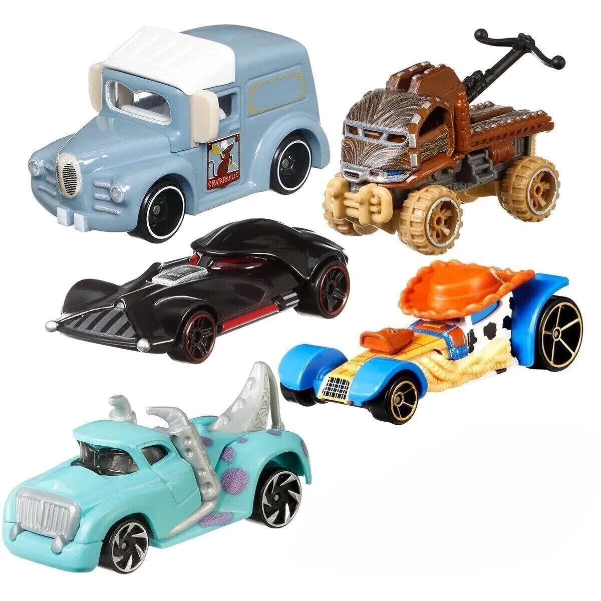 2023 Hot Wheels Best of Character Marvel Star Wars Pixar 8 Car Set Model Toy Car