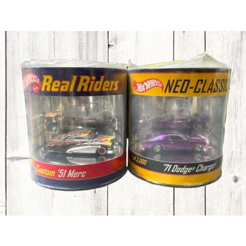 Hot Wheels 2003 71 Dodge Charger Neo Classics Real Riders Custom 51 Merc Set 2