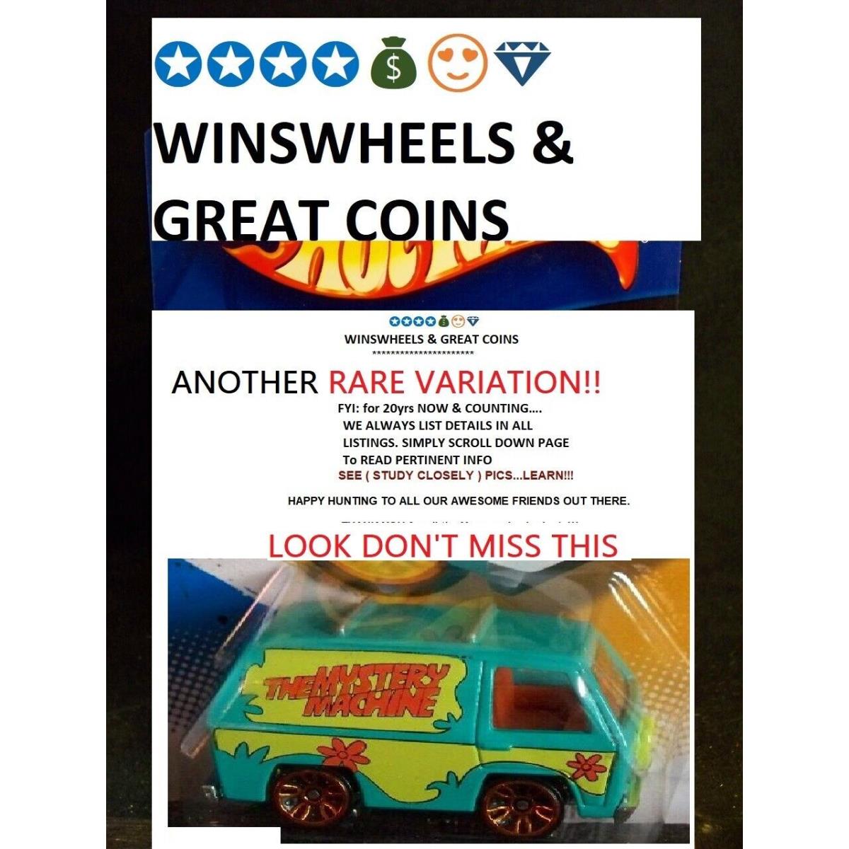 2012 Hot Wheels 38 -15 Mystery Machine Scooby Doo Special Variation Intl