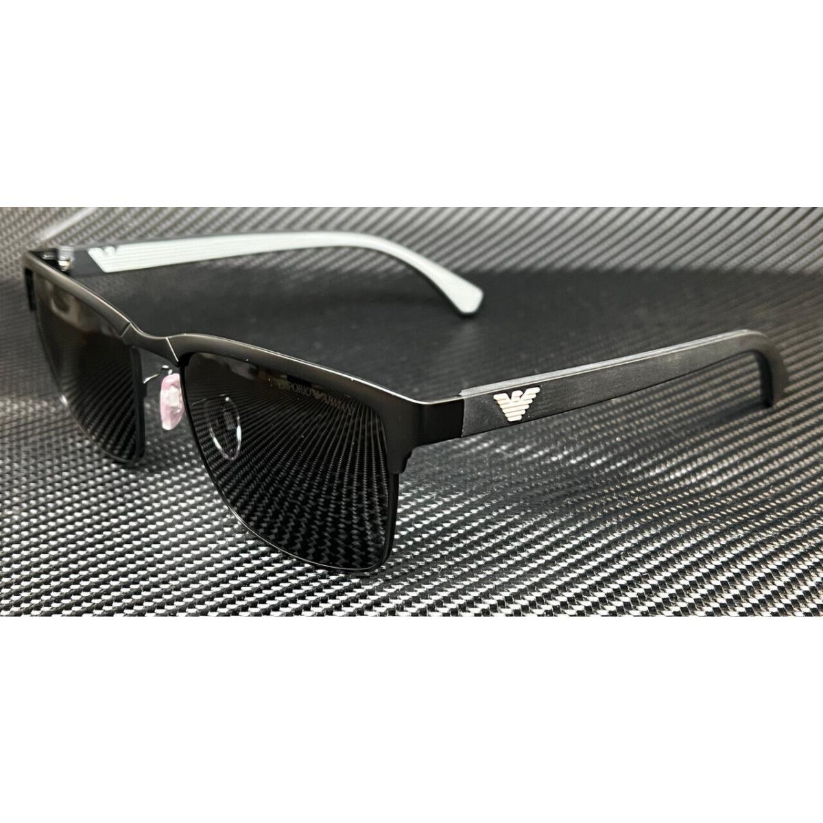 Emporio Armani EA2087 301487 Matte Black Men`s 56 mm Sunglasses