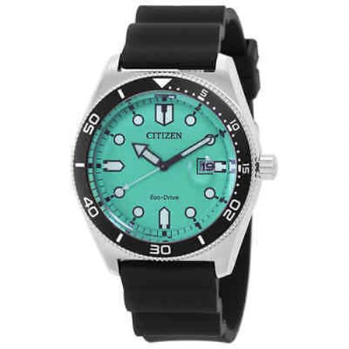 Citizen Eco-drive Turquoise Dial Men`s Watch AW1760-14X