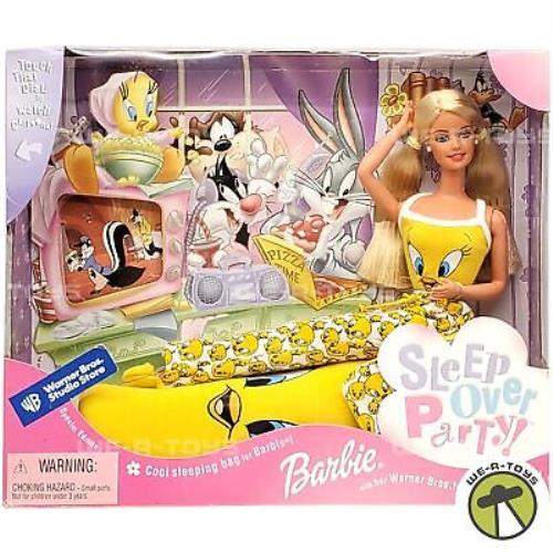 Barbie Tweety Sleep Over Party Warner Bros. Studio Store Doll Mattel 25934