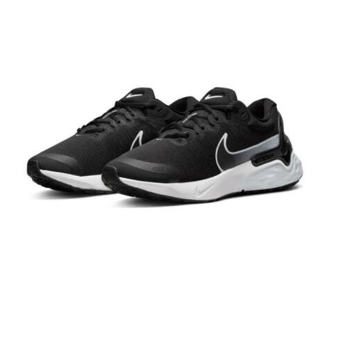 Men Nike Renew Run 3 Running Shoes Black/pure Platinum/dark Grey DC9413-001 - Black/Pure Platinum/Dark Grey/White