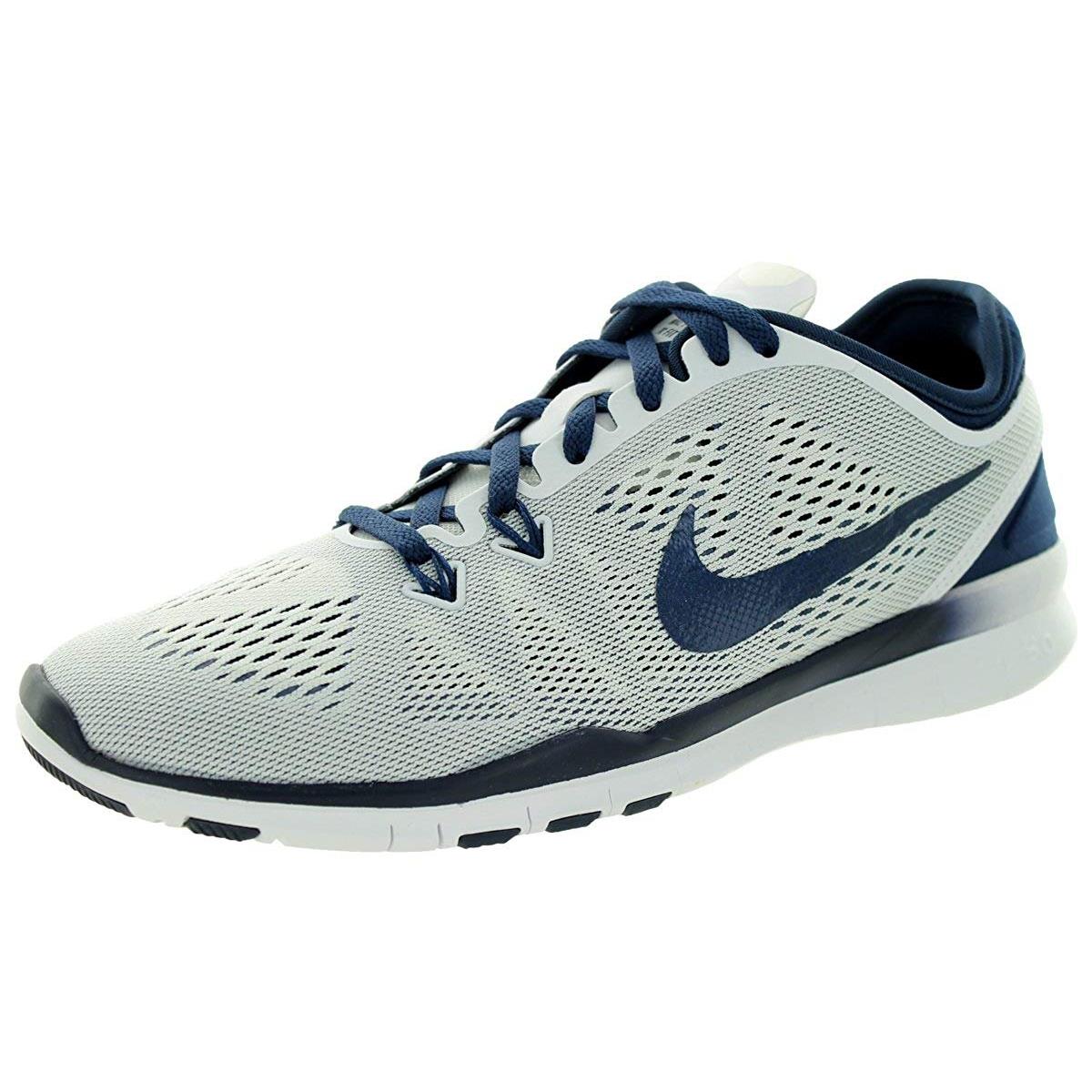 Nike Women`s Free 5.0 TR Fit 5 Training Shoes - White/Midnight Navy