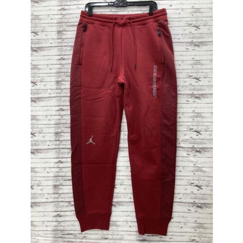 Jordan Nike Sweatpants Men`s Medium Red Jogger 23Engineered Sample Slim Fit Rare