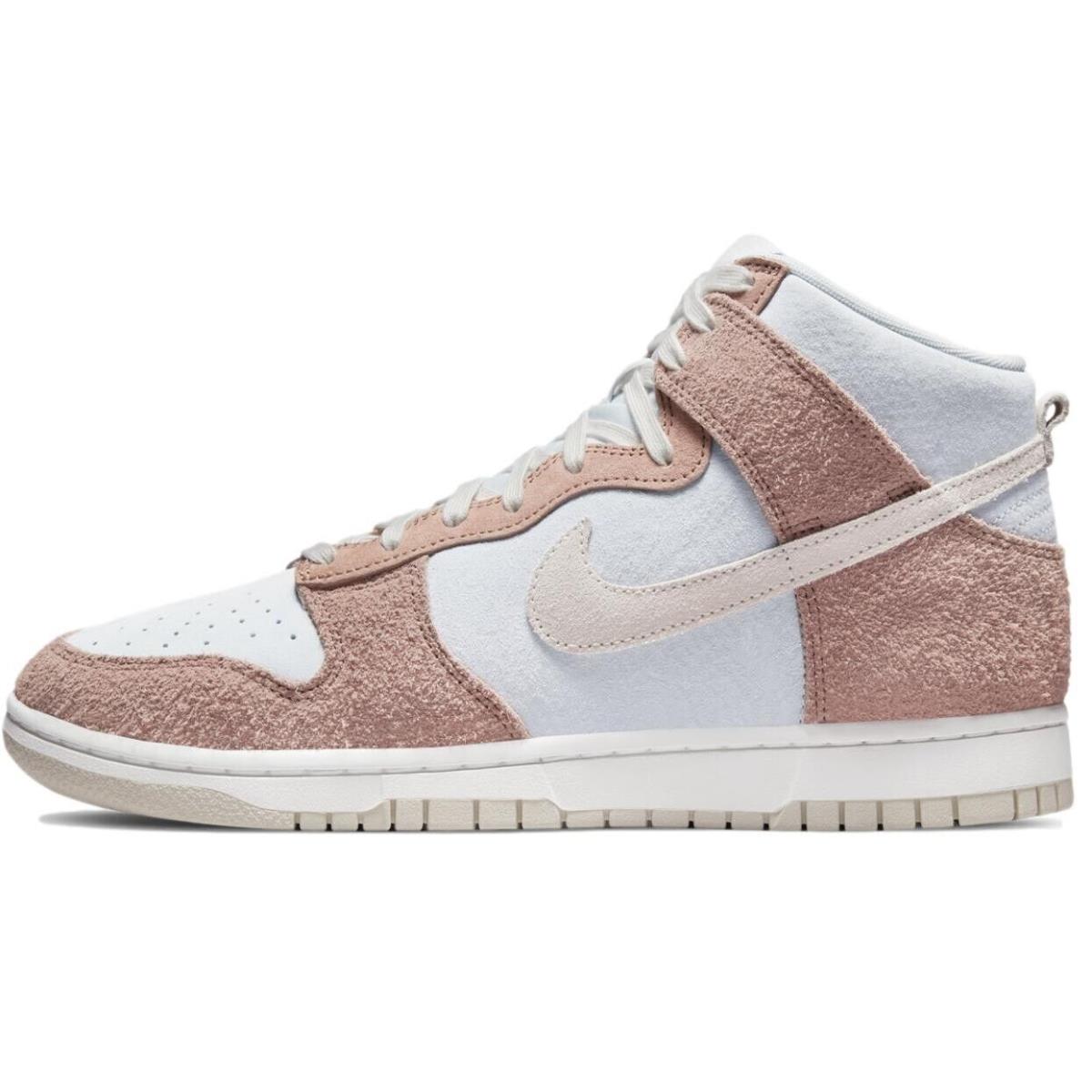 Size 6.5 - Nike Men`s Dunk High Premium `fossil Rose` Shoes DH7576-400 - Multicolor