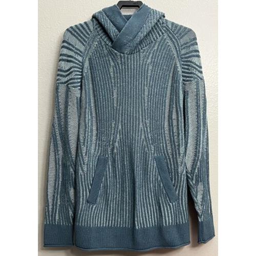 Nike Yoga Knit Wool Blend Pullover Hoodie Blue Mens Size Medium M DM5928 013