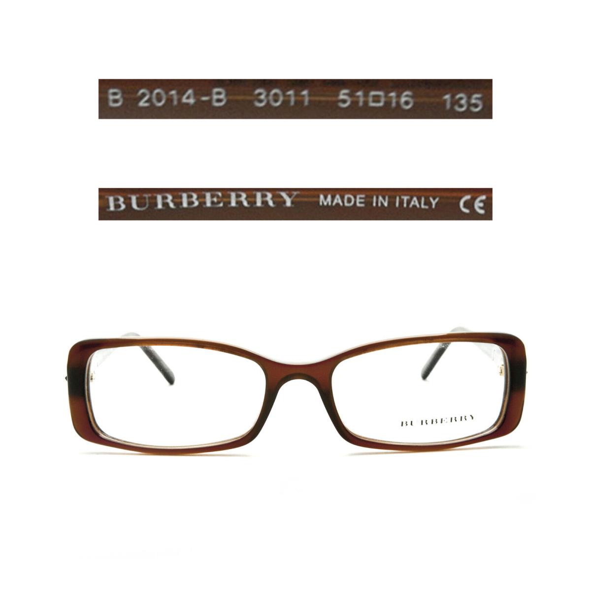Burberry B 2014-B 3011 Eyeglasses - Made in Italy