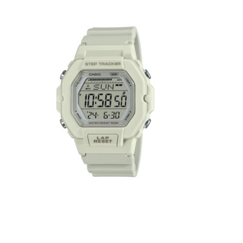 Casio Men`s Gray Digital Display White Resin Band Wrist Watch LWS-2200H-8AVCF