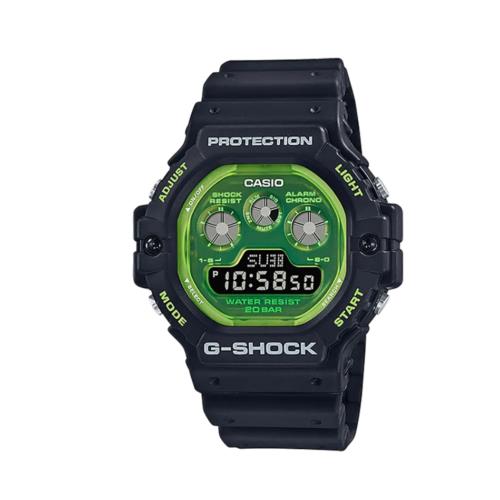 Casio G-shock INT-DW-5900TS-1DR Tech Skeleton Series Black Strap Green Men Watch