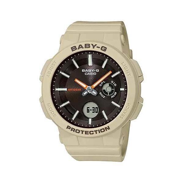 Casio Baby-g Standard Analog-digital Woody Brown Resin Band Watch BGA-255-5A