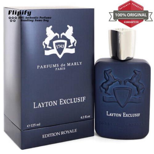 Layton Exclusif Cologne 4.2 oz Edp Spray For Men by Parfums De Marly