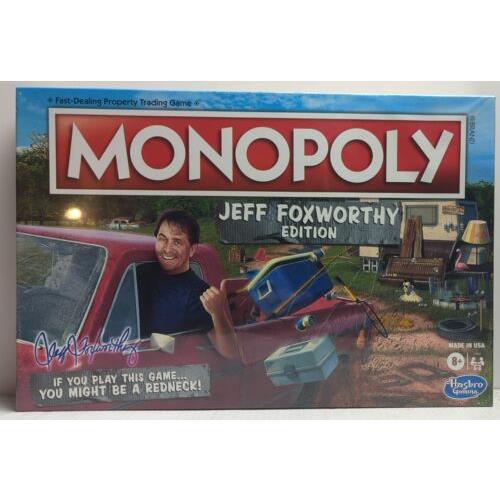 Parker Brothers Hasbro Monopoly Board Game Jeff Foxworthy Edition