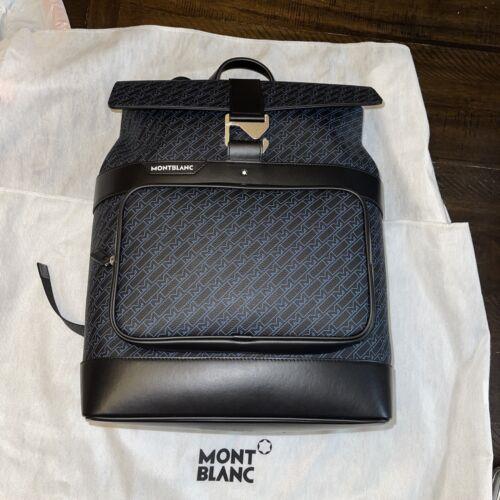 Montblanc M Gram 4810 Rucksack Backpack Monogram Canvas Travel Bag With  Flap 