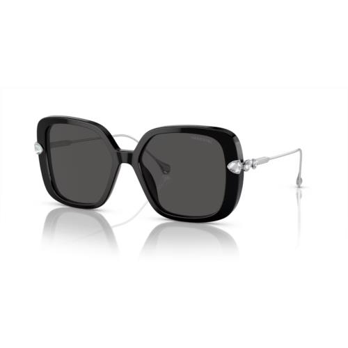 Swarovski 0SK6011 103887 Black-dark Grey Lens Sunglasses 55MM