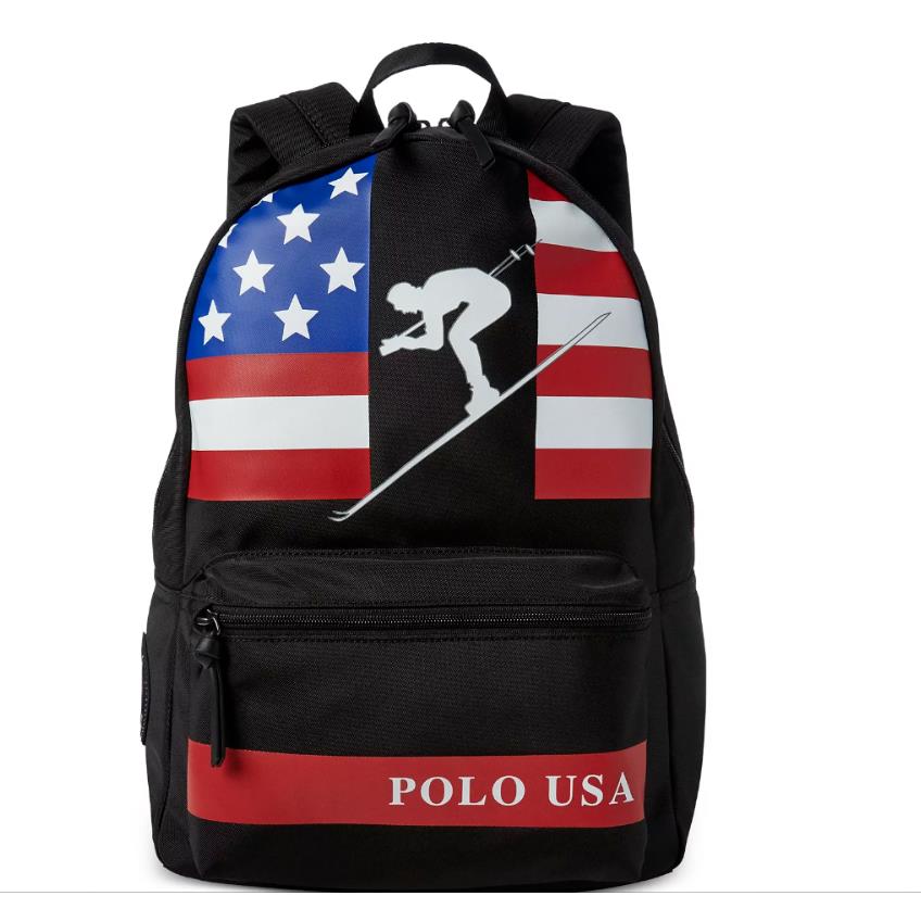 Polo Ralph Lauren Downhill Ski Olympic Stadium Team Usa Vintage Backpack Bag