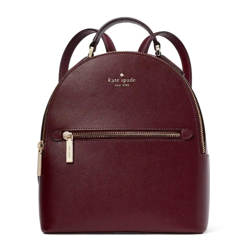 New Kate Spade Perry Small Backpack Leather Deep Berry