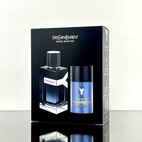 Ysl Y by Yves Saint Lauren 2pc Men Set 3.3oz Edp Spray +2.6oz Deo/stick BU46