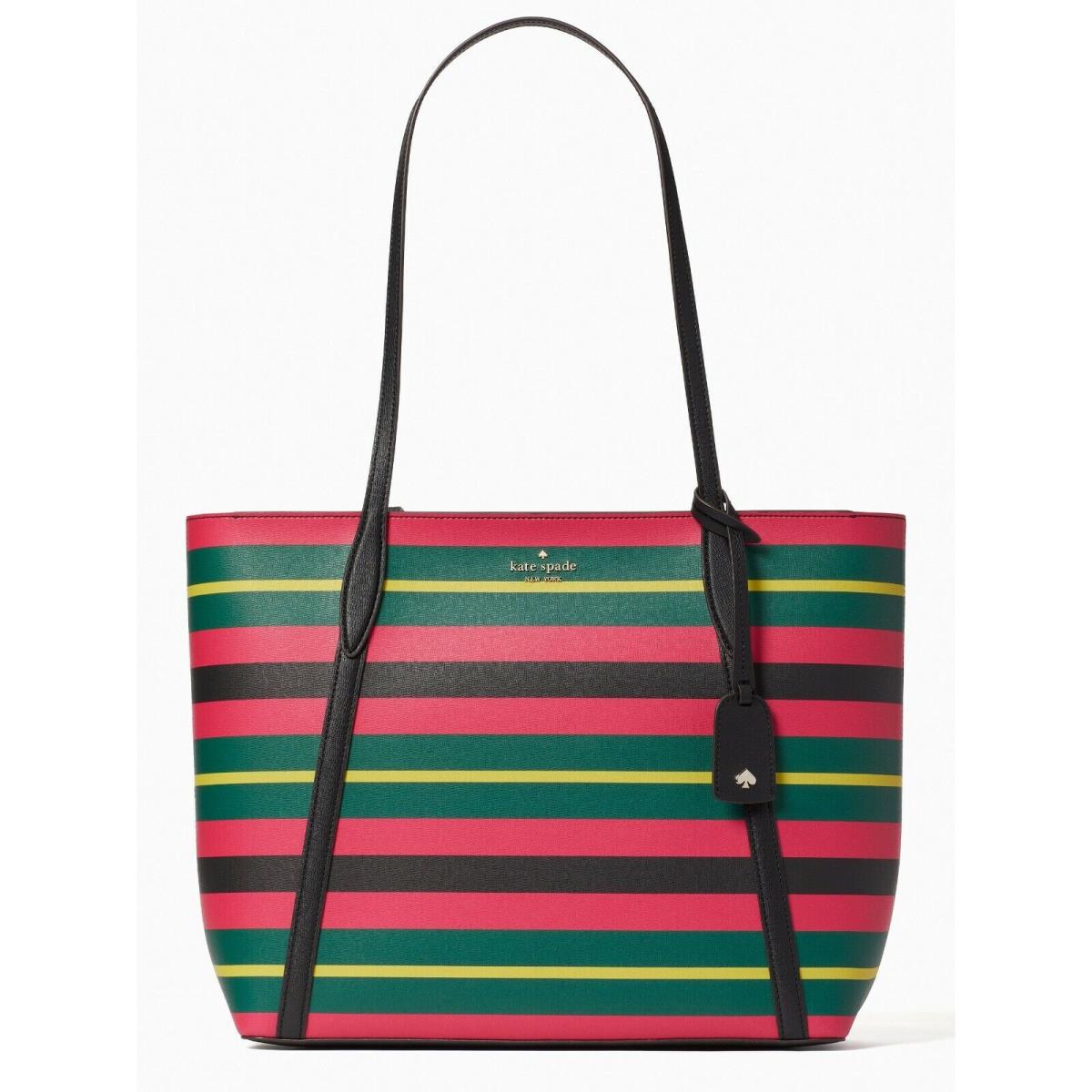 New Kate Spade Cara Wrapping Paper Print Large Tote Multicolor / Dust Bag
