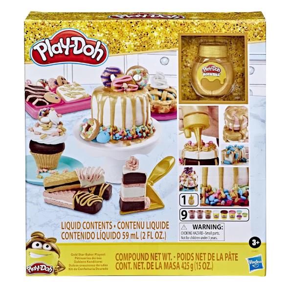 Play-doh Gold Collection Gold Star Baker Playset