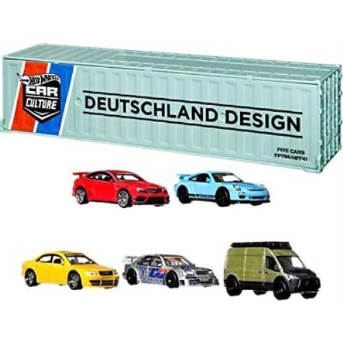 Premium Car Culture Deutschland Design Container Set 5-Pack of German 164