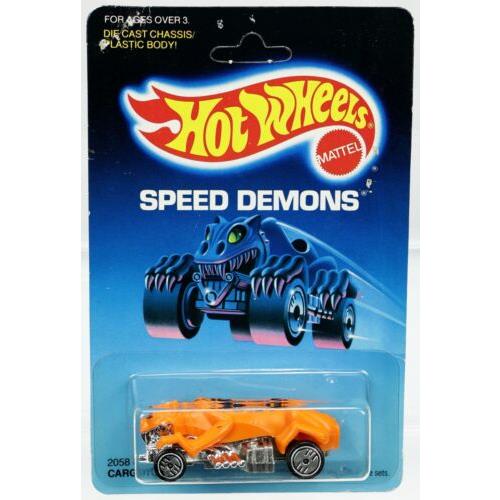 Hot Wheels Cargoyle Speed Demons Series 2058 Nrfp 1986 Orange 1:64