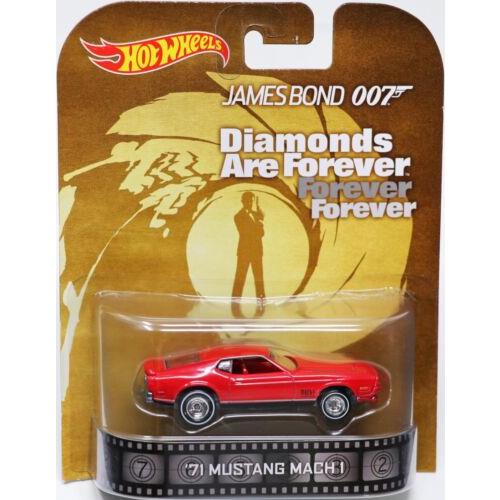 Hot Wheels `71 Ford Mustang Mach 1 James Bond 007 Diamonds Are Forever BDV01 Red