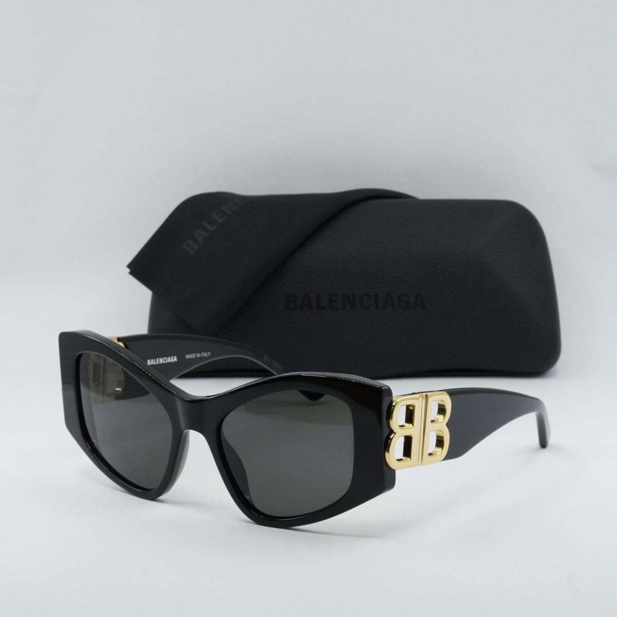 Balenciaga BB0287S 001 Black/grey 55-19-130 Sunglasses