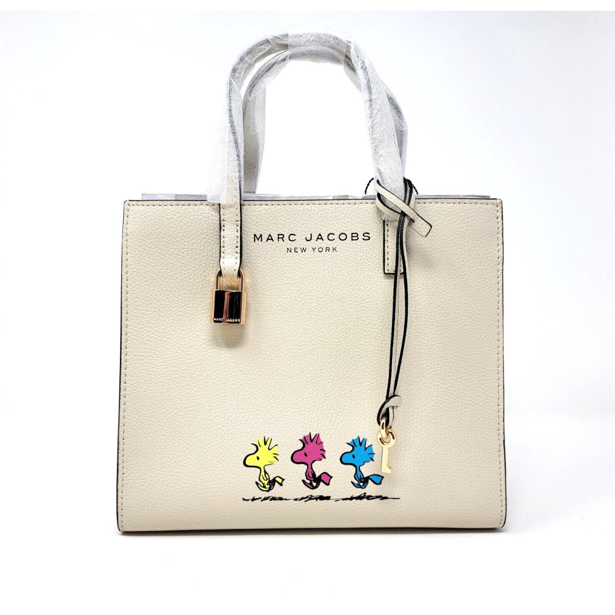 Marc Jacobs X Peanuts Woodstock Ivory Grind Leather Tote Crossbody Bag