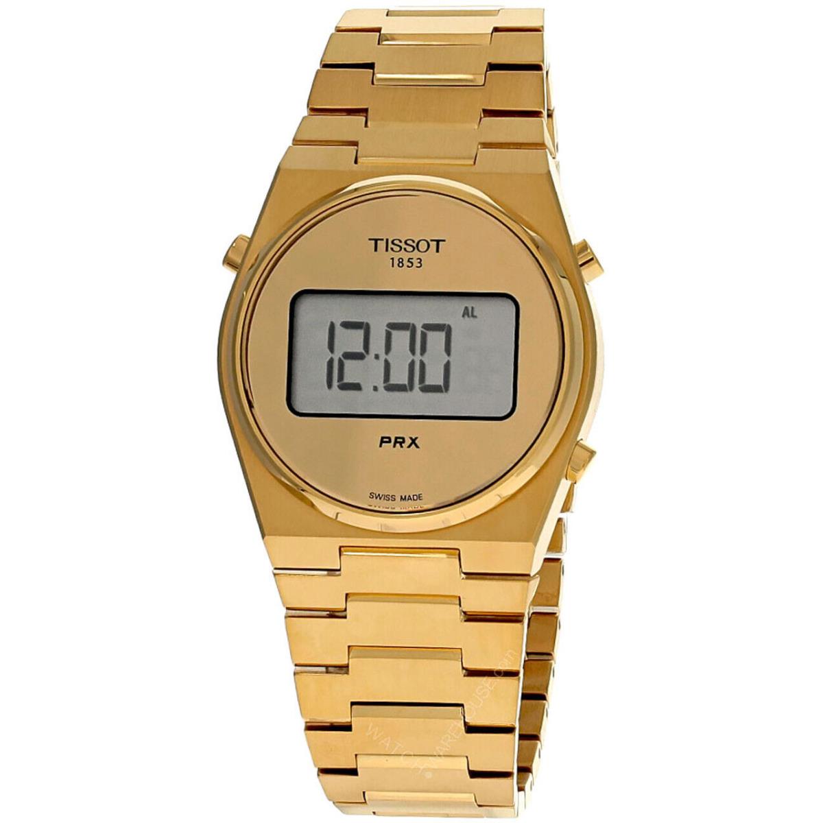 Tissot Prx Digital Quartz Gold 40MM SS Men`s Watch T137.463.33.020.00