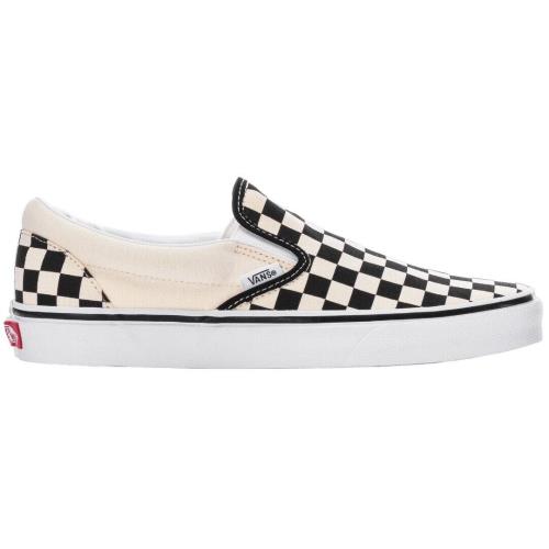 Vans Unisex Classic Slip-on Color Theory Checkerboard Skate Shoes Canvas Sneaker Checkerboard Black/Off White